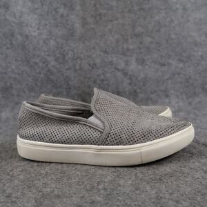 Madden Girl Shoes Kids 1 Slip On Sneakers Casual Perforated Grey Lifestyle Flat